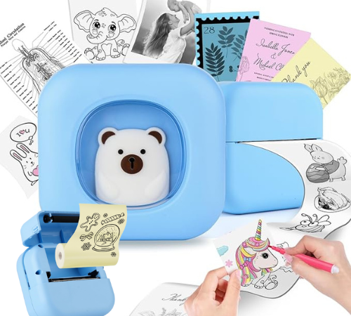 Mini Inkless Sticker Printer Kit with 13x Rolls $18 After Coupon (Reg. $36)