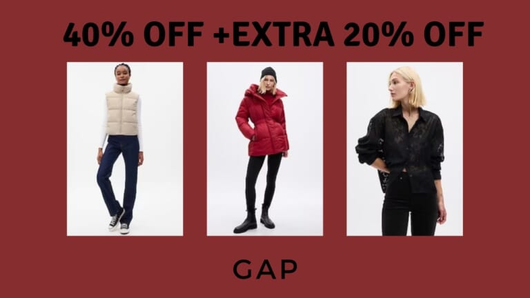 40% Off + Extra 20% Off at GAP
