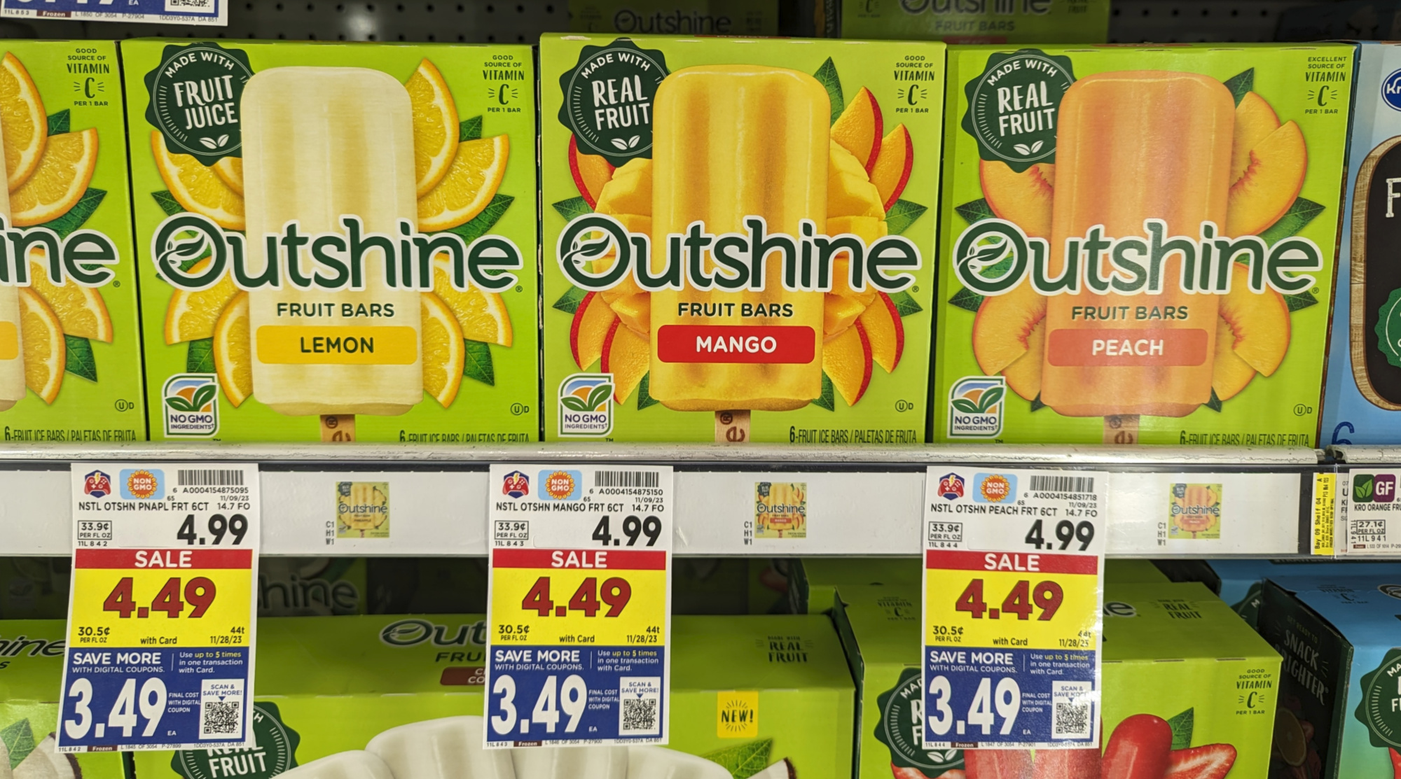 Outshine Bars As Low As $3.49 Per Box At Kroger
