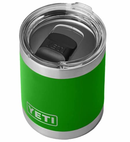 YETI Stainless Steel Rambler Drinking Cup 14 Ounce in Canopy Green