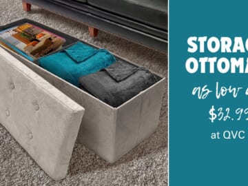 Storage Bench Chest Ottoman As Low As $33 (reg. $83) Shipped