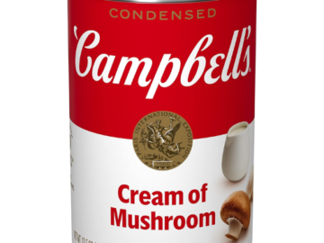 Campbell’s Condensed Cream of Mushroom Soup, 10.5 Oz as low as $0.65 After Coupon (Reg. $1) + Free Shipping