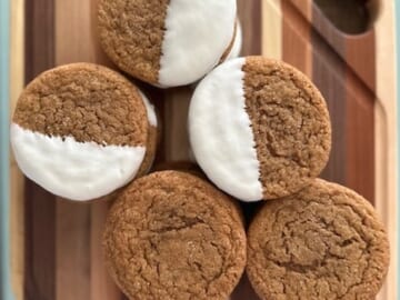 Dipped Ginger Cookies + Free Printable Gift Tags!