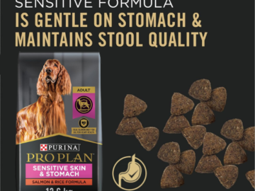 Purina Pro Plan 30-Lbs Sensitive Skin and Stomach Dog Food Salmon and Rice Formula as low as $32.39 After Coupon (Reg. $90) + Free Shipping – $1.10/Pound