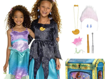 Disney The Little Mermaid, Ariel, and Ursula 10-Piece Dress Up Trunk $14.08 After Coupon (Reg. $40) – with Accessories, Amazon Exclusive
