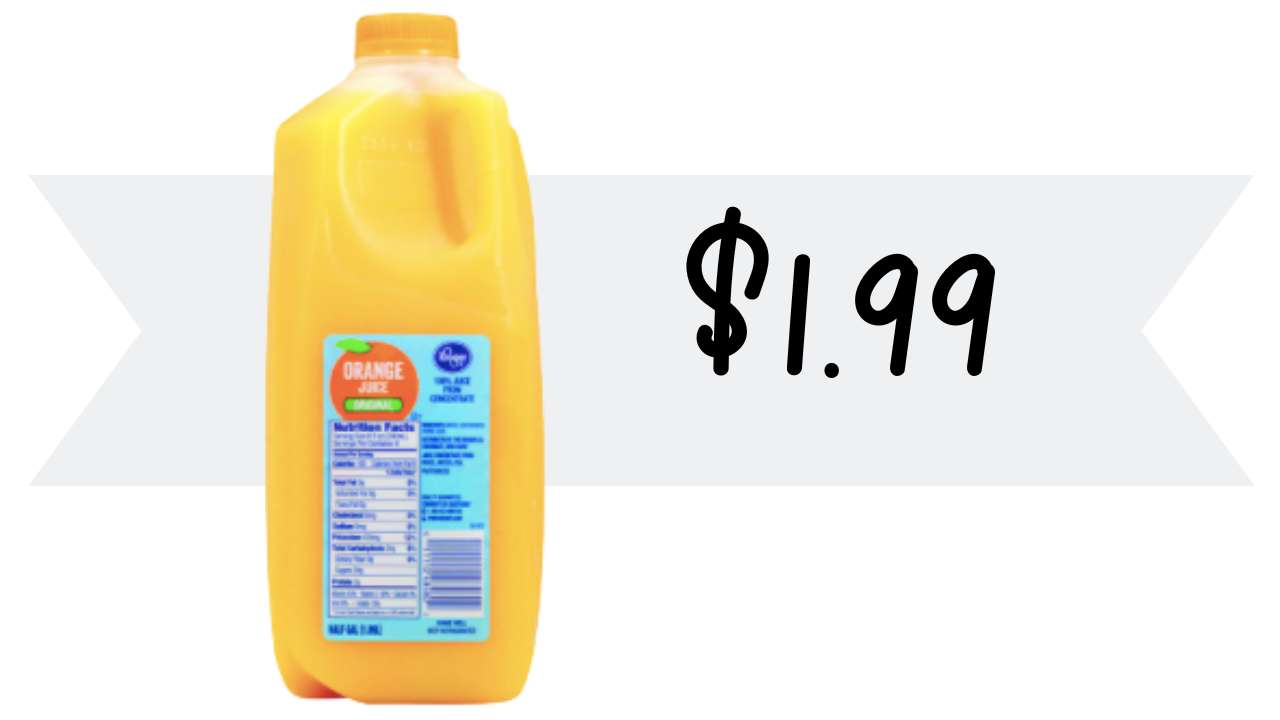 Get Orange Juice For $1.99 at Kroger