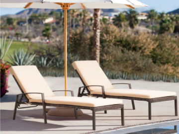 Pamapic Patio Lounge Chair Set for $108 + free shipping