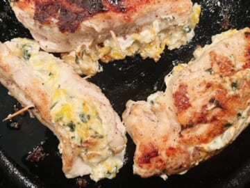 Spinach & Cheese Stuffed Chicken Breast