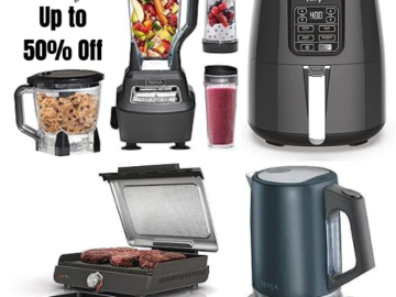 Amazon Black Friday! Up to 50% Off Ninja Air Fryers, Grills, Blenders and More!