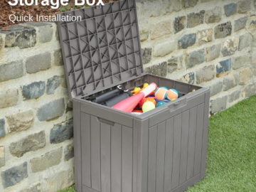 Amazon Black Friday! EAST OAK Deck Box with Padlock, 31 Gallon $45.98 Shipped Free (Reg. $55)