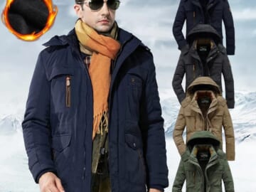 Men's Military Winter Jacket for $31 + $10 shipping