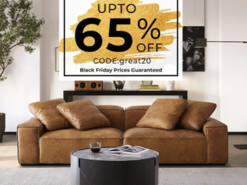 Salo Classic Air Leather Pad Sofa for $1,756 + free shipping