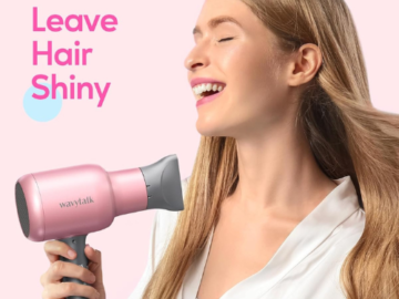 Immerse yourself in the luxury of a salon-like atmosphere with this Professional Ionic Hair Dryer for just $22.90 After Code + Coupon (Reg. $54.99)