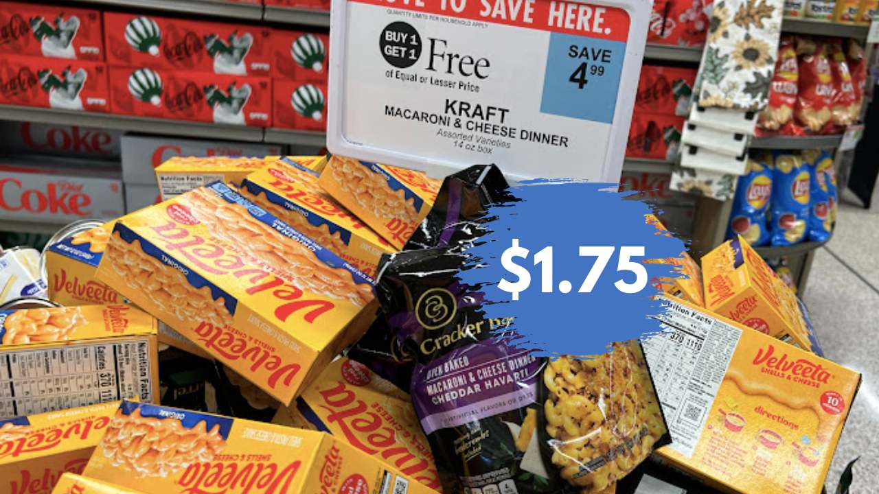 $1.75 Velveeta Mac & Cheese at Publix