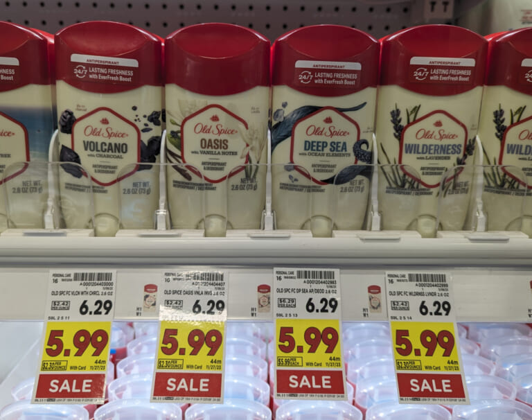 Old Spice Deodorant Just $2.99 At Kroger (Regular Price $6.29)