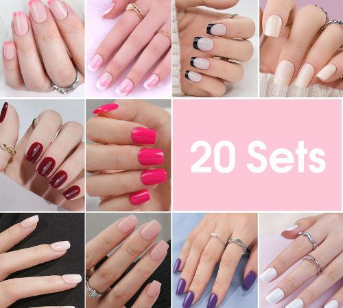 Same price on Black Friday!! Buy 1 Get 1 Free!! Jofay Fashion’s NEW Manicure Kit Short Press On Nails with Designs, Only $1.16~1.59/ set!! Easy to use home DIY nail salons, take them home!