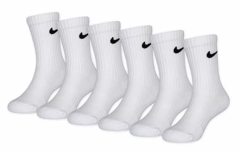 Boys Nike 6-Pack Dri-FIT Performance Crew Socks