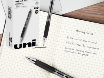 Amazon Black Friday! Uniball 12-Pack Signo Rollerball 1.0mm Bold Black Gel Pen as low as $7.80 Shipped Free (Reg. $25) – 65¢/Pen
