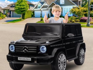 Invest in your kid’s joy and development with 24V Mercedes Benz Ride on Car for Kids $249.99 Shipped Free (Reg. $429.99)