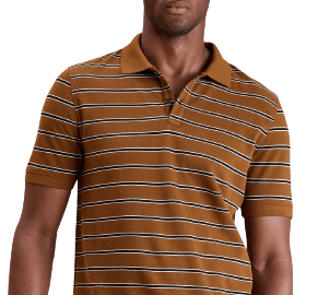Banana Republic Factory Men's Slim Monogram Pique Polo for $15 + free shipping w/ $50