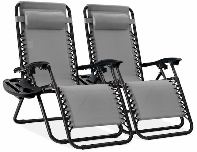 *HOT* Adjustable Steel Mesh Zero Gravity Lounge Chairs for just $39.99 each, shipped! {Black Friday Deal}