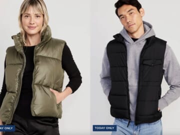 Old Navy Puffer Vests just $15 today!