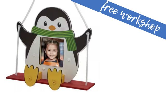 FREE Home Depot Kids’ Workshop | Build a Penguin Ornament!