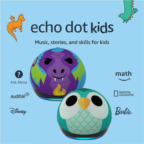 Amazon Black Friday! Kids Echo Dot 5 $27.99 (Reg. $60) – Dragon or Owl