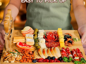 Amazon Black Friday! Treat your loved ones to the art of entertaining with this Extra Large Charcuterie Boards with Magnetic Knife Holder for just $19.99 (Reg. $29.99)