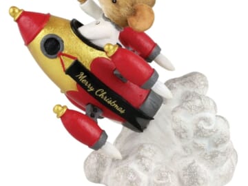 Enesco Tails with Heart FAO Schwarz Mouse to the Moon Figurine for $6 + free shipping