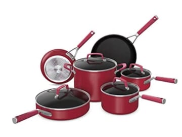 Ninja C29500 Foodi NeverStick Vivid 10-Piece Cookware Set