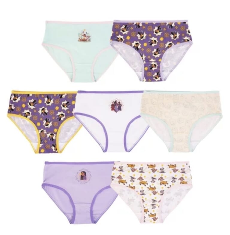 Wish Girls 7 Pack Character Underwear Size 4