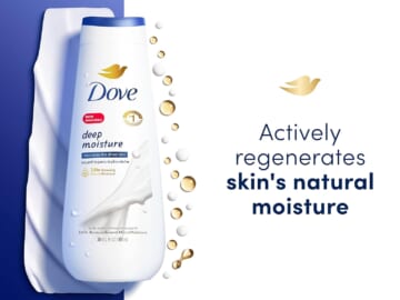 Dove Deep Moisture Body Wash, 4-Count as low as $10.69 After Coupon (Reg. $18.72) + Free Shipping – $2.67/ 20oz Bottle