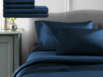 Walmart Black Friday! Hotel Style 6-Piece Egyptian Cotton-Rich Blend Luxury Bed Sheet Set $25 – Various Colors & Sizes