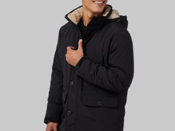 32 Degrees Men's Commuter Tech Sherpa-Lined Parka for $35 + free shipping