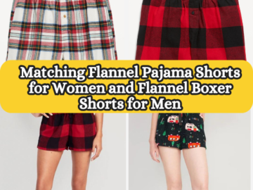 Today Only! Matching Flannel Pajama Shorts for Women and Flannel Boxer Shorts for Men $5 (Reg. $11.99+)