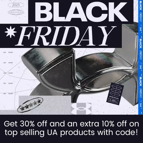 Under Armour Black Friday Sale! Get 30% off and an extra 10% off on top selling UA products!