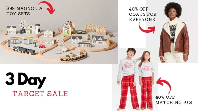 Target 3-Day Black Friday Deals | 40% off PJ’s, Jackets, Boots & More