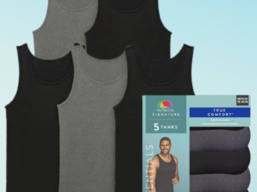 Kohl’s Black Friday! Fruit of the Loom Men’s Essentials 5-Pack Pure Comfort Tanks $9.85 EACH After Code + Kohl’s Cash when you buy 4 (Reg. $40) + Free Shipping – Great Holiday Gift for a Guy