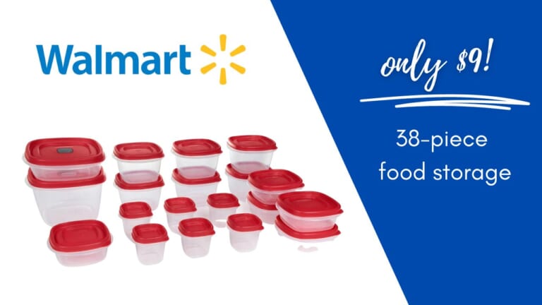 38-Piece Rubbermaid Food Storage only $9 at Walmart