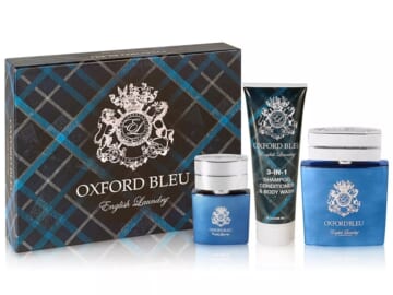 English Laundry Men's 3-Piece Oxford Bleu Gift Set for $25 + free shipping