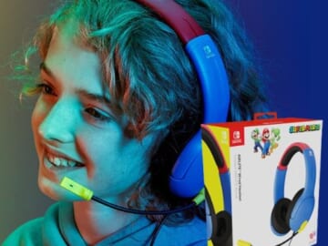 Amazon Black Friday! PDP Gaming AIRLITE Stereo Headset with Mic $12.50 (Reg. $25) – for Nintendo Switch/Switch Lite/OLED (Mario Dash Blue)