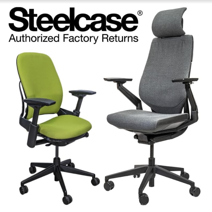 Open Box Steelcase Authorized Factory Return Office Chairs: 40% to 50% off + free shipping