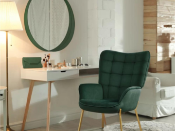 Embrace the allure of timeless design and luxurious comfort with this Modern Velvet Upholstered Accent Chair, Green for just $101 Shipped Free (Reg. $172.99)