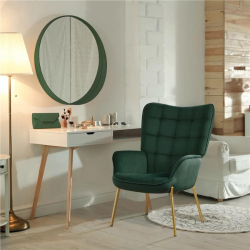 Embrace the allure of timeless design and luxurious comfort with this Modern Velvet Upholstered Accent Chair, Green for just $101 Shipped Free (Reg. $172.99)