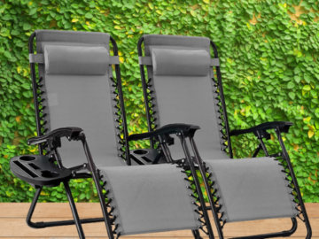 Amazon Black Friday! Zero Gravity Set of 2 Lounge Chair Recliners $79.99 Shipped Free (Reg. $130)- $40 each- 18 Colors