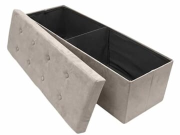Sorbus Storage Bench Chest Ottoman with Cover for just $32.99 shipped! Reg. $83! {Black Friday Deal}