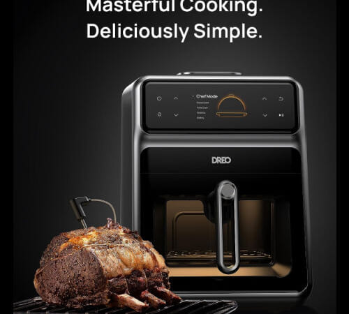 Amazon Black Friday! Dreo ChefMaker Combi Fryer, 6 Qt $215.40 Shipped Free (Reg. $359) – with Cook Probe, Water Atomizer, Accessories, & 3 Professional cooking modes