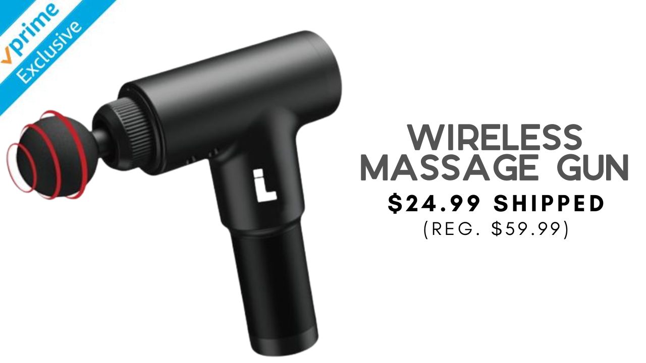 Prime Deal | Wireless Massage Gun $24.99 Shipped (Reg. $60)