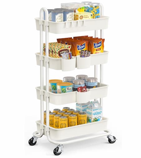 Pipishell 4-Tier Rolling Utility Cart for just $23.98! {Black Friday Deal}